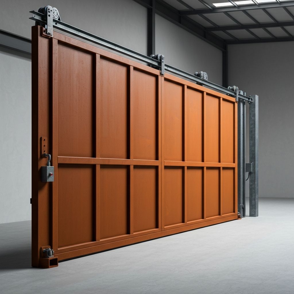 Portón corredizo industrial