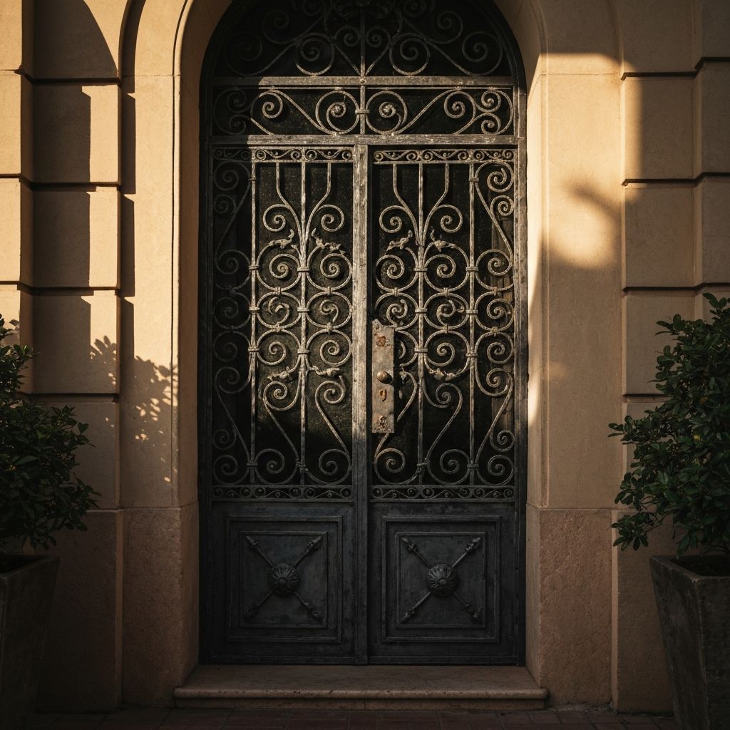 Puerta de entrada artística